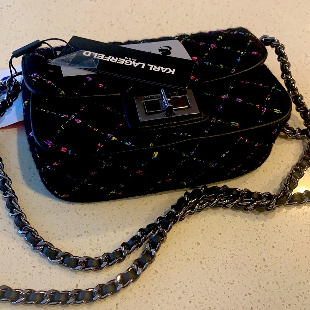 KARL LAGERFELD Black Multi Cmb Handbag